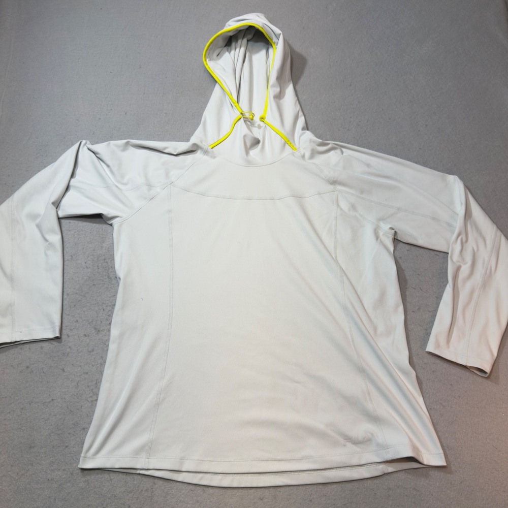 FILA Athletic Hoodie Long Sleeve Pullover Gray Performance Top XL, Running - Picture 2 of 9
